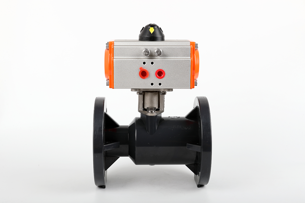 乌达气动法兰一体球阀